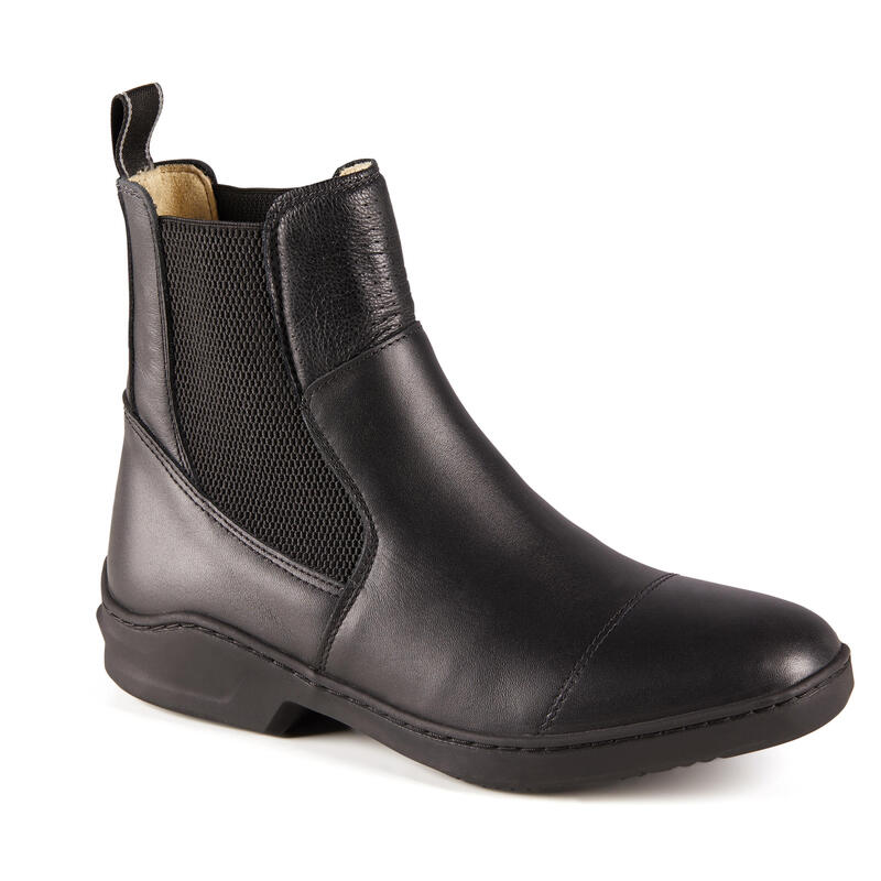 Botines Equitación fouganza 560 Adulto Negro Piel