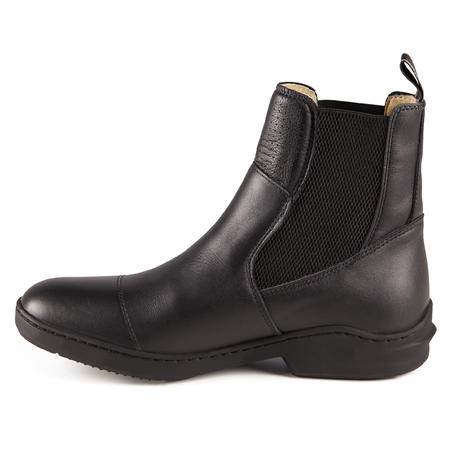560 Adult Leather Horse Riding Boots - Black