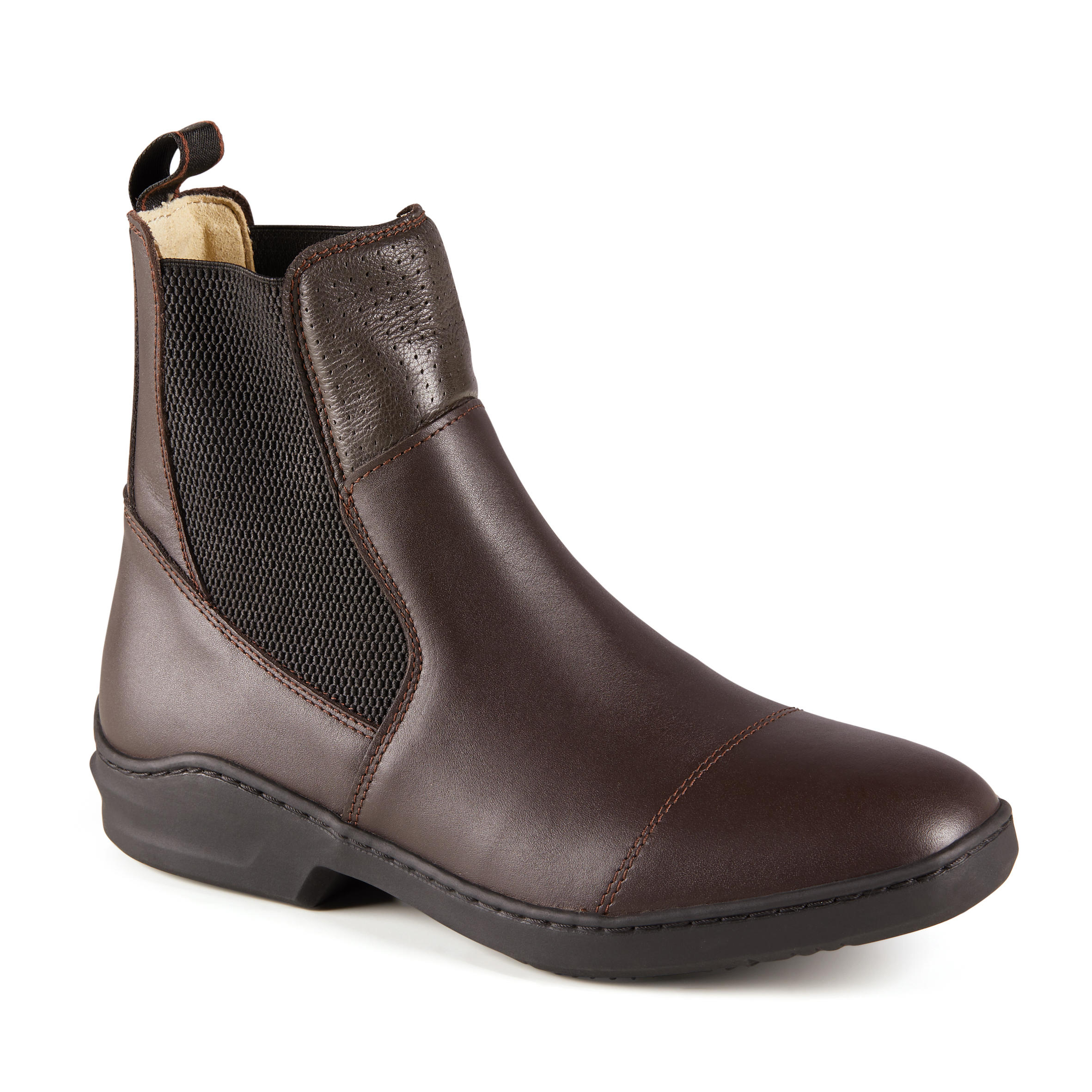Fouganza Leren Jodhpurs Ruitersport Vw 560 Bruin fouganza kopen in de aanbieding