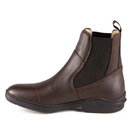 560 Adult Horse Riding Leather Jodhpur Boots - Brown