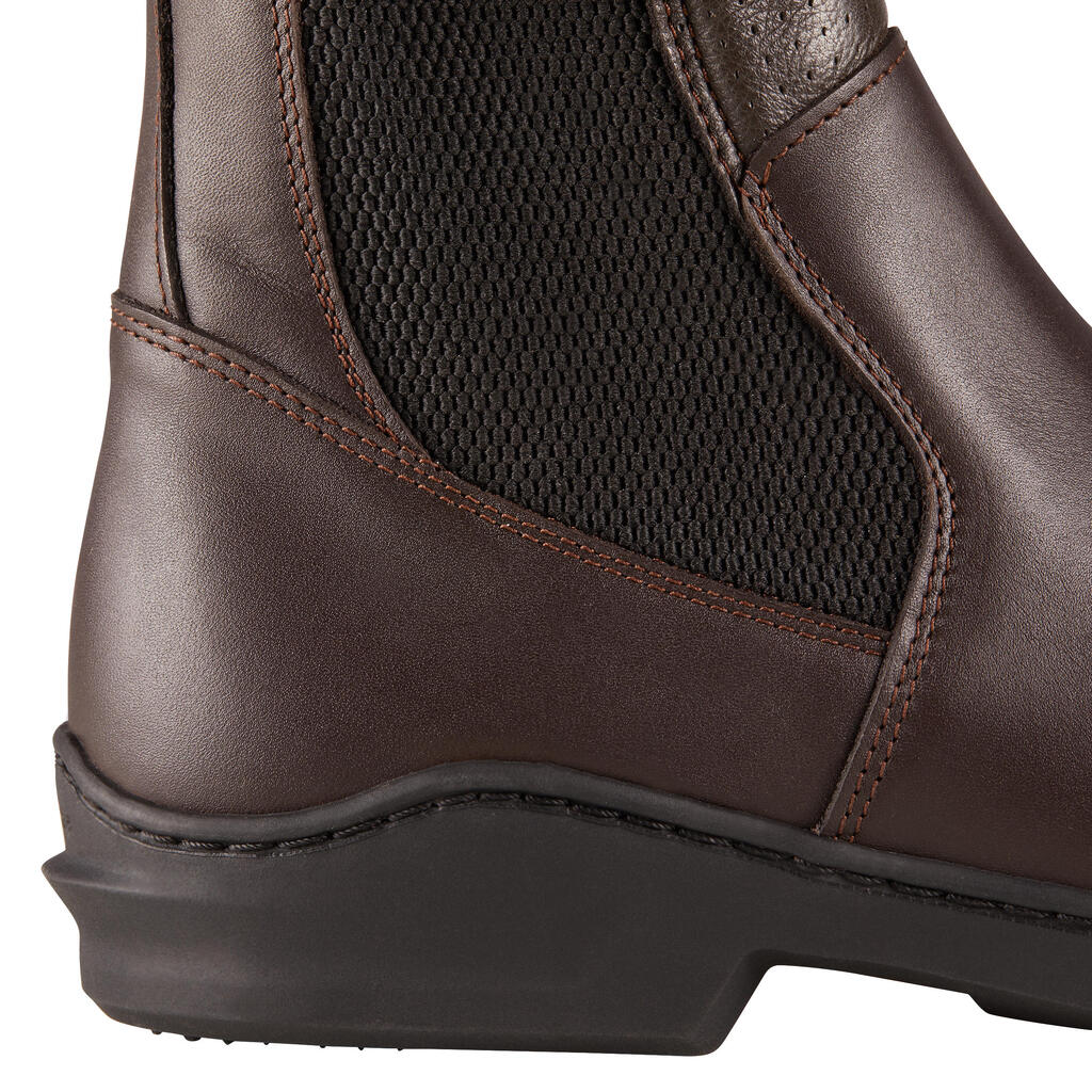 560 Adult Horse Riding Leather Jodhpur Boots - Brown