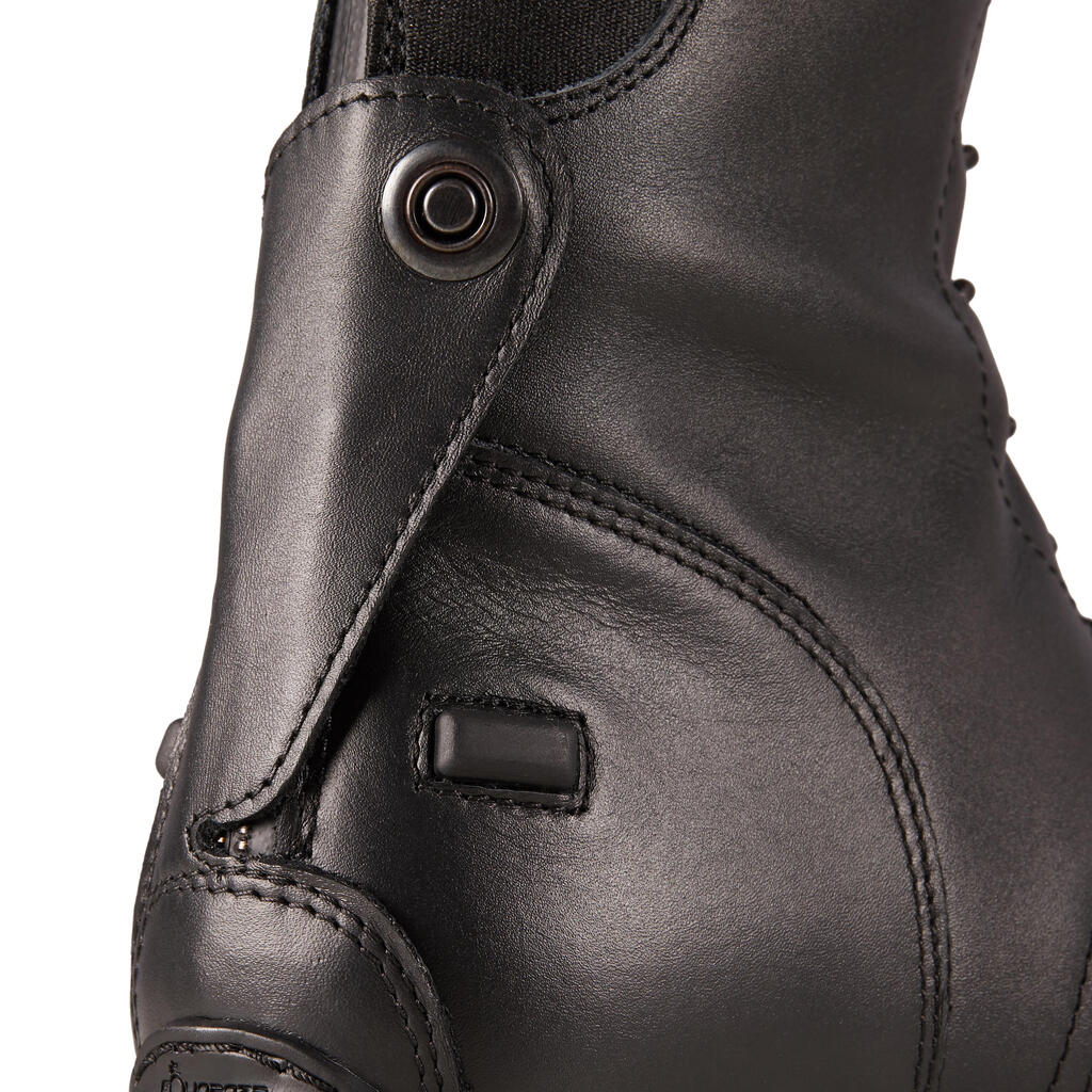 900 Jump L Adult Leather Horse Riding Long Boots - Black