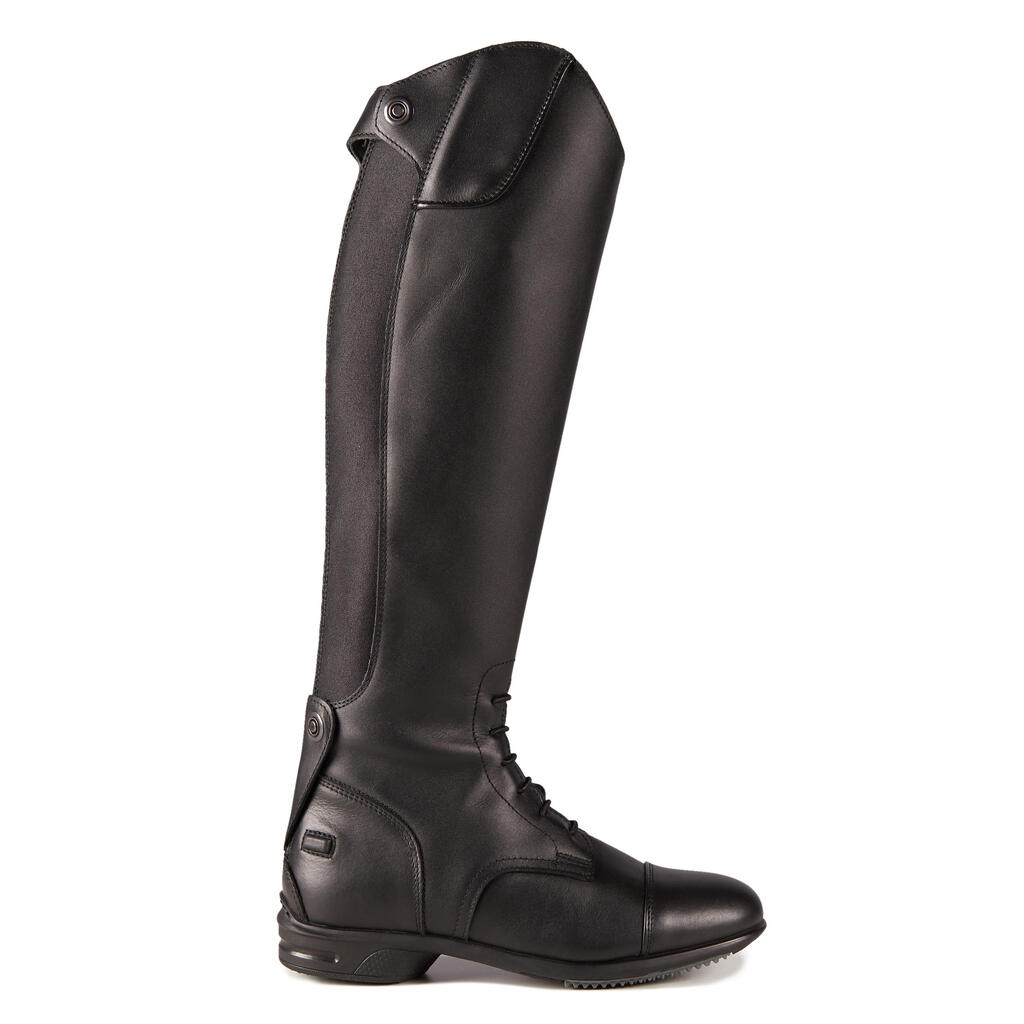 Adult Equestrian Boots 900 Jump Second Choice Calf Size M - Black