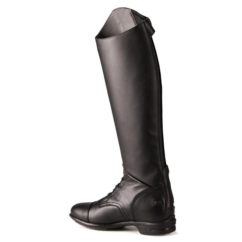 Bottes cuir équitation adulte 900 JUMP SECOND CHOIX L noir