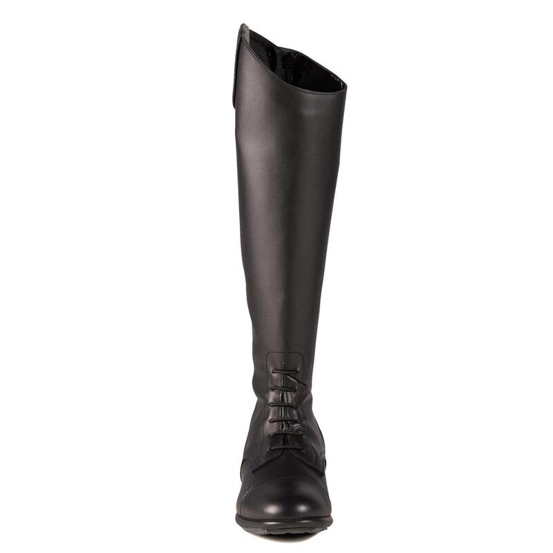 Bottes cuir équitation adulte 900 JUMP SECOND CHOIX L noir