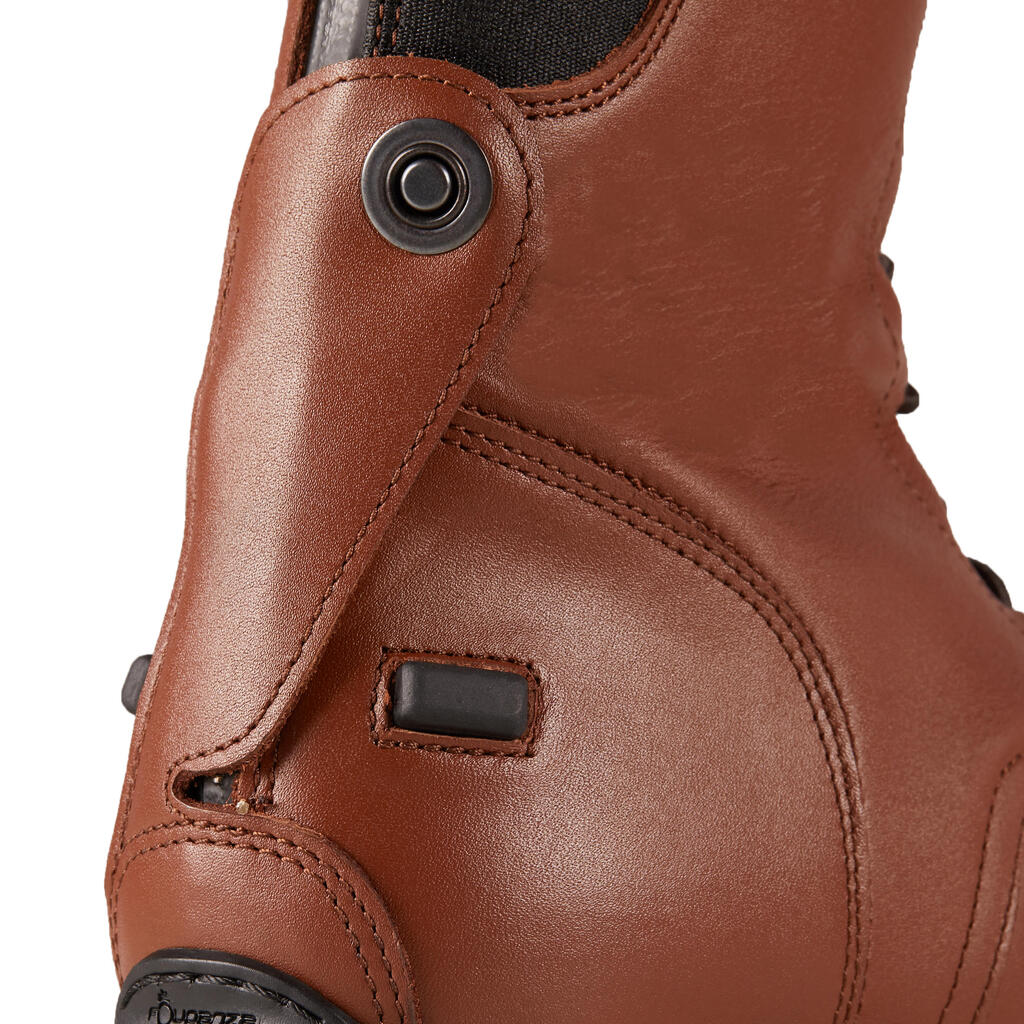 900 Jump L Adult Leather Horse Riding Long Boots - Brown