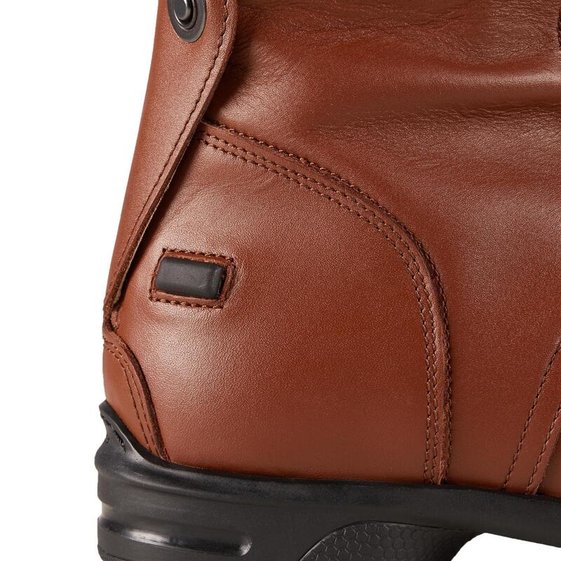 Bottes cuir équitation adulte 900 JUMP SECOND CHOIX mollet S marron