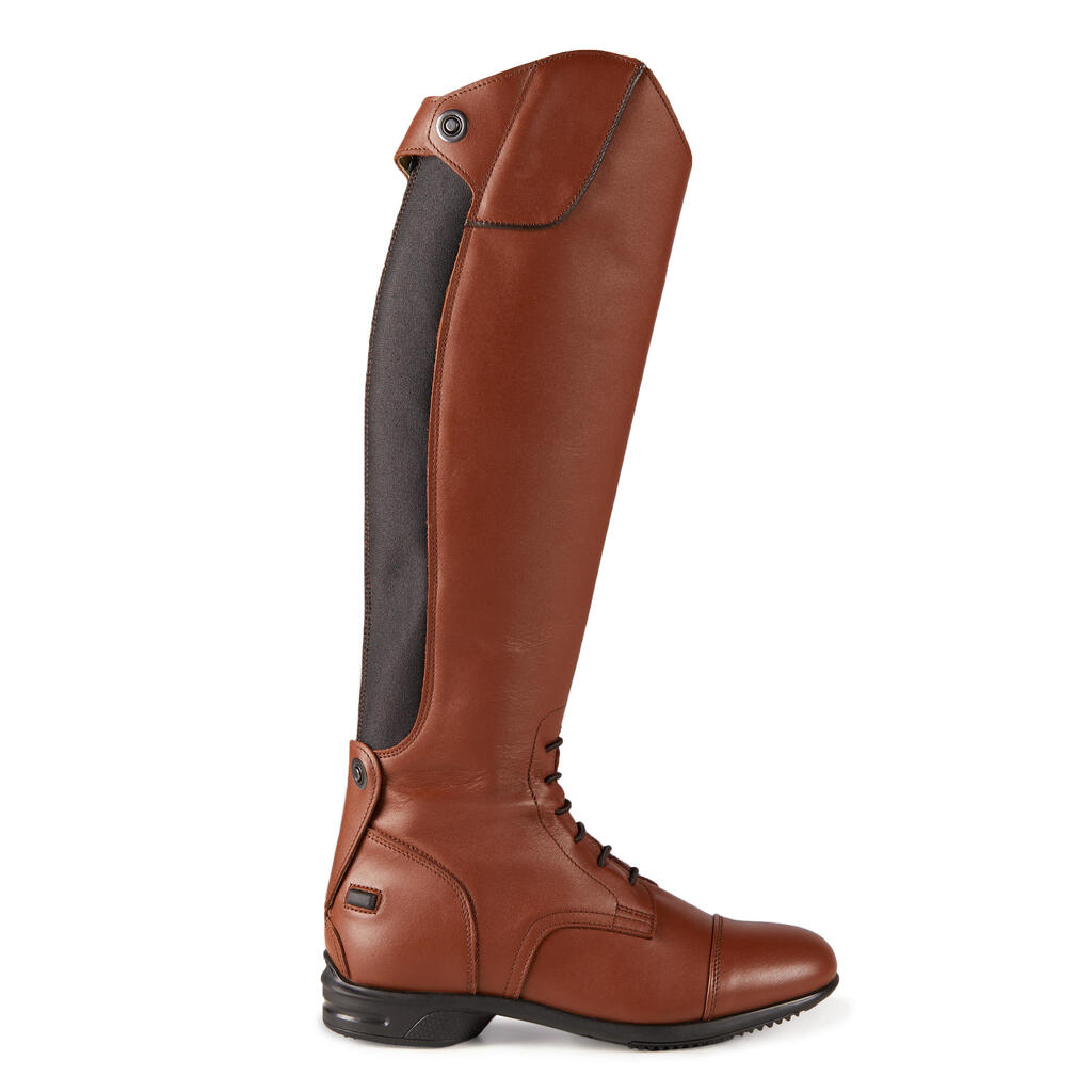 900 Jump L Adult Leather Horse Riding Long Boots - Brown