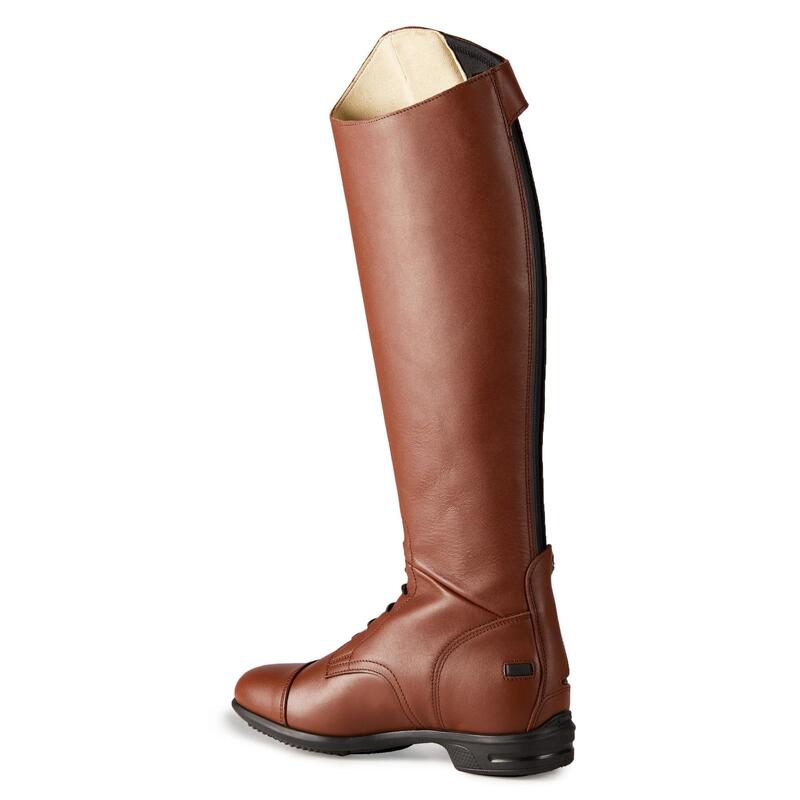 Bottes cuir équitation adulte 900 JUMP SECOND CHOIX M marron