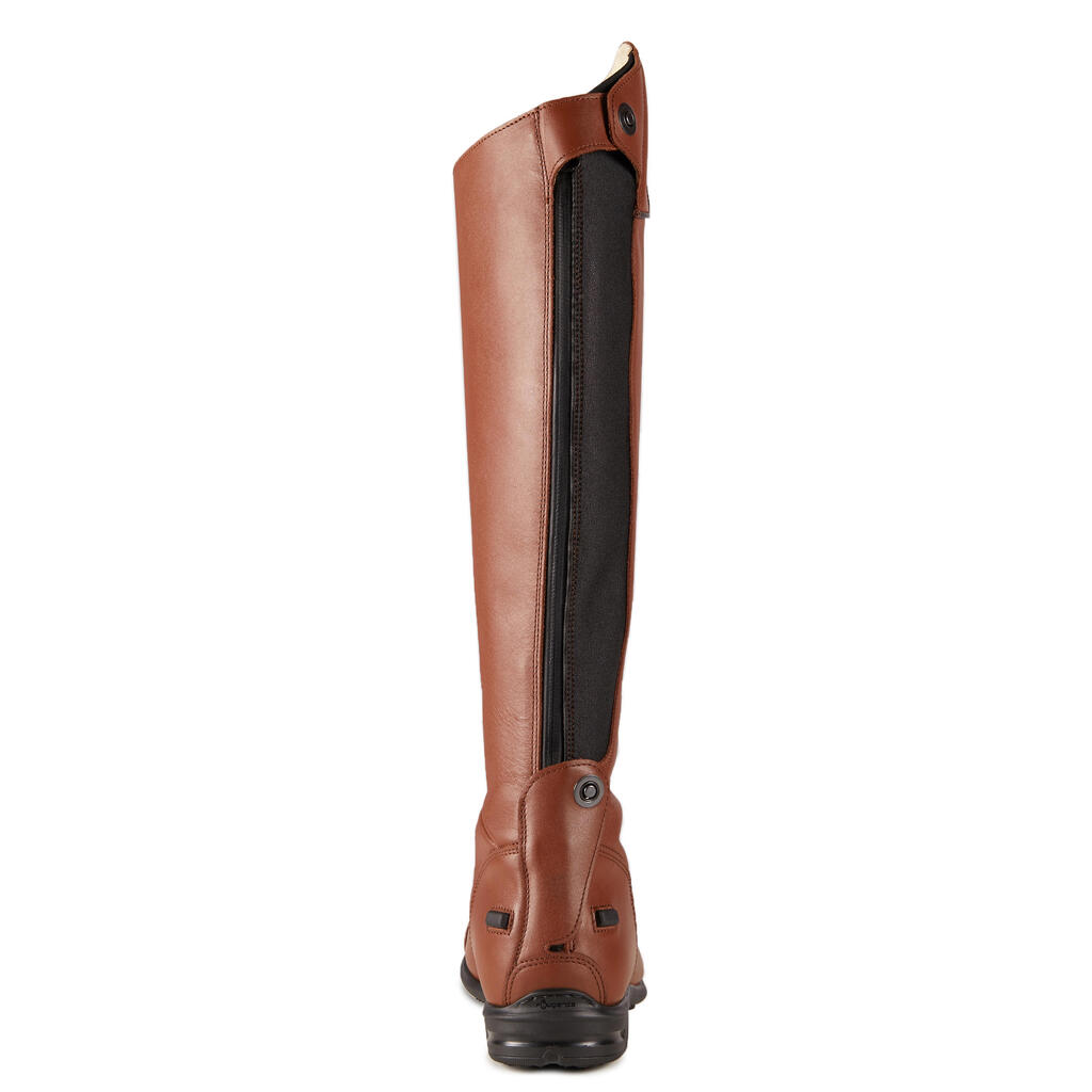 900 Jump L Adult Leather Horse Riding Long Boots - Brown