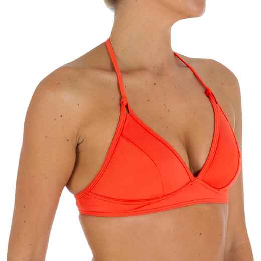 
      Nahia women's customisable fixed triangle swimsuit top - Orange
  