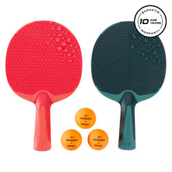 SET TENNIS DE TABLE FREE DE 2 RAQUETTES DE TENNIS DE TABLE FREE FR 130 / PPR 130