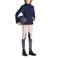 500 Children's Horse Riding Softshell Jacket - Navy/Blue