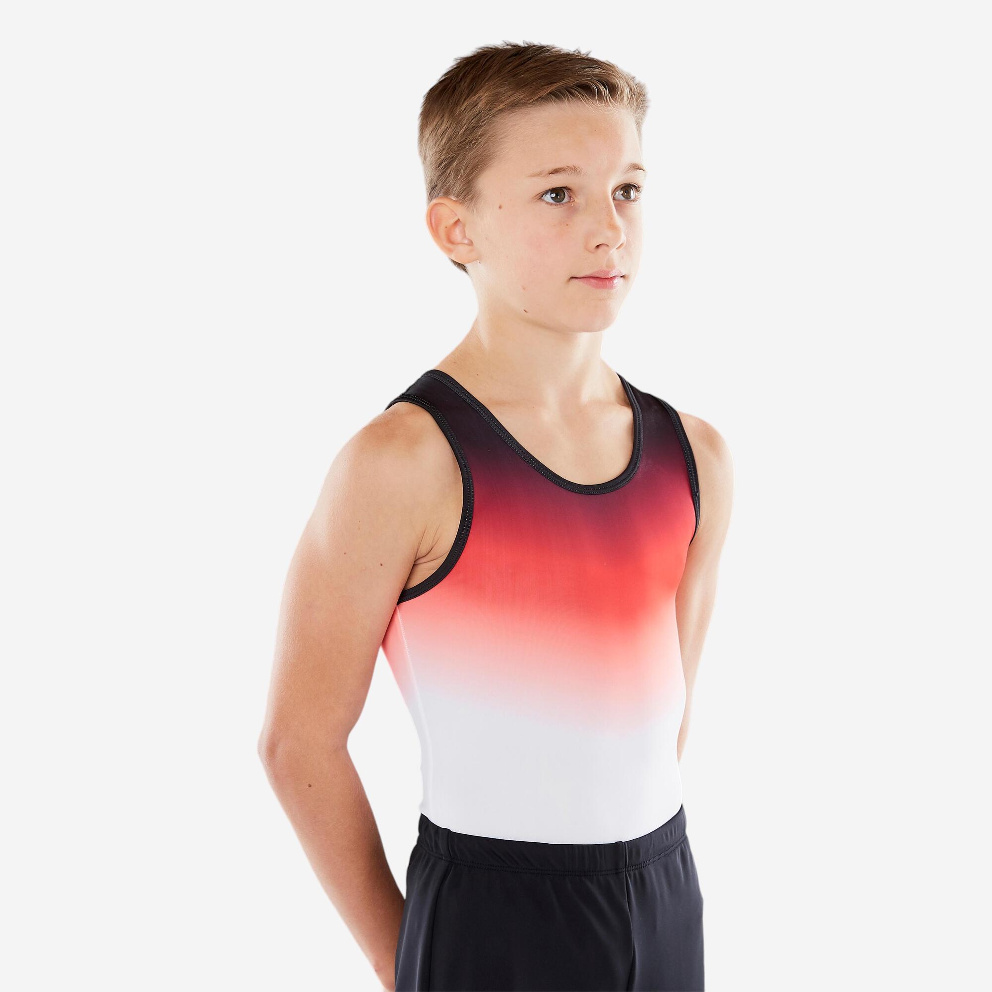 Men's Artistic Gymnastics (MAG) Leotard Red Domyos by Decathlon