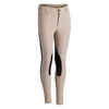 500 Mesh Kids' Horse Riding Jodhpurs - Beige/Navy