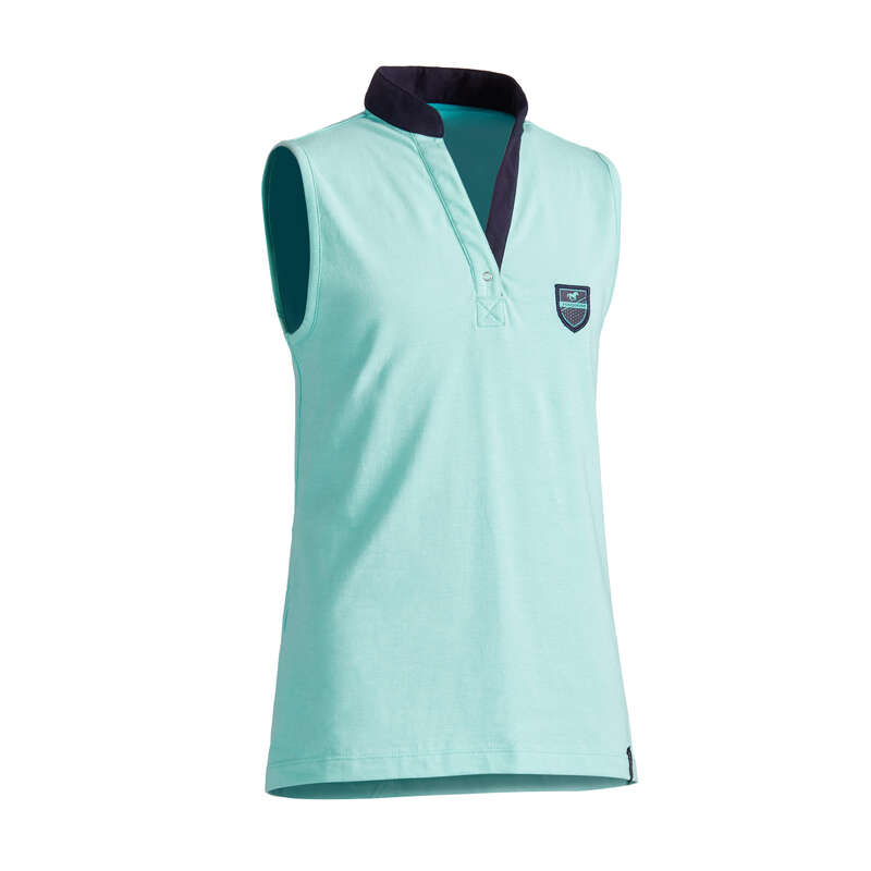 HOT WEATHER JR RIDINGWEAR - 100 Tank Top - Turquoise FOUGANZA