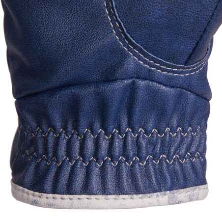 560 Kids' Horse Riding Gloves - Navy/Blue