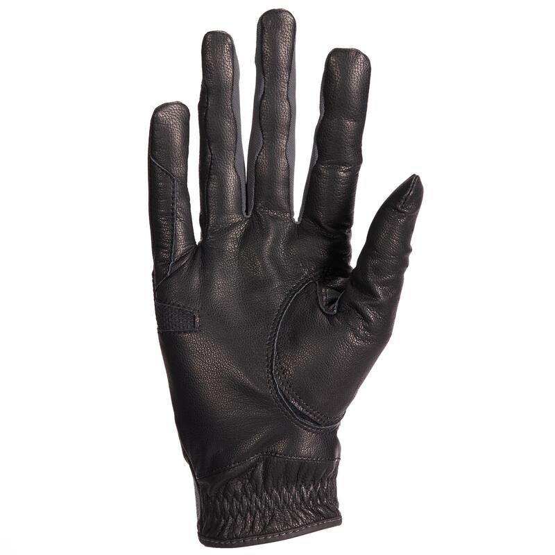 Dámské kožené jezdecké rukavice 960 černé