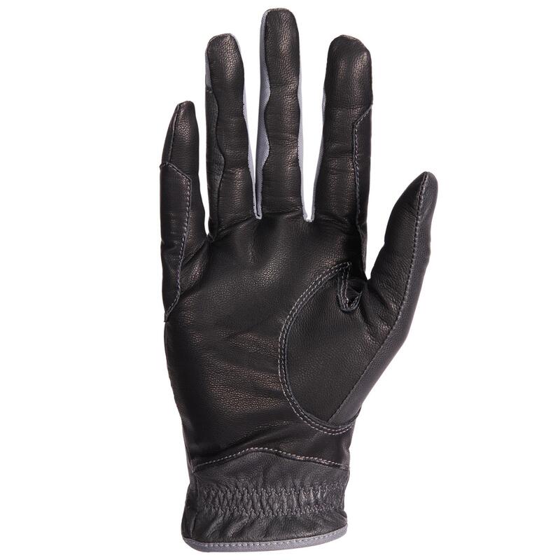 Guantes Equitación fouganza 900 Mujer Negro Piel