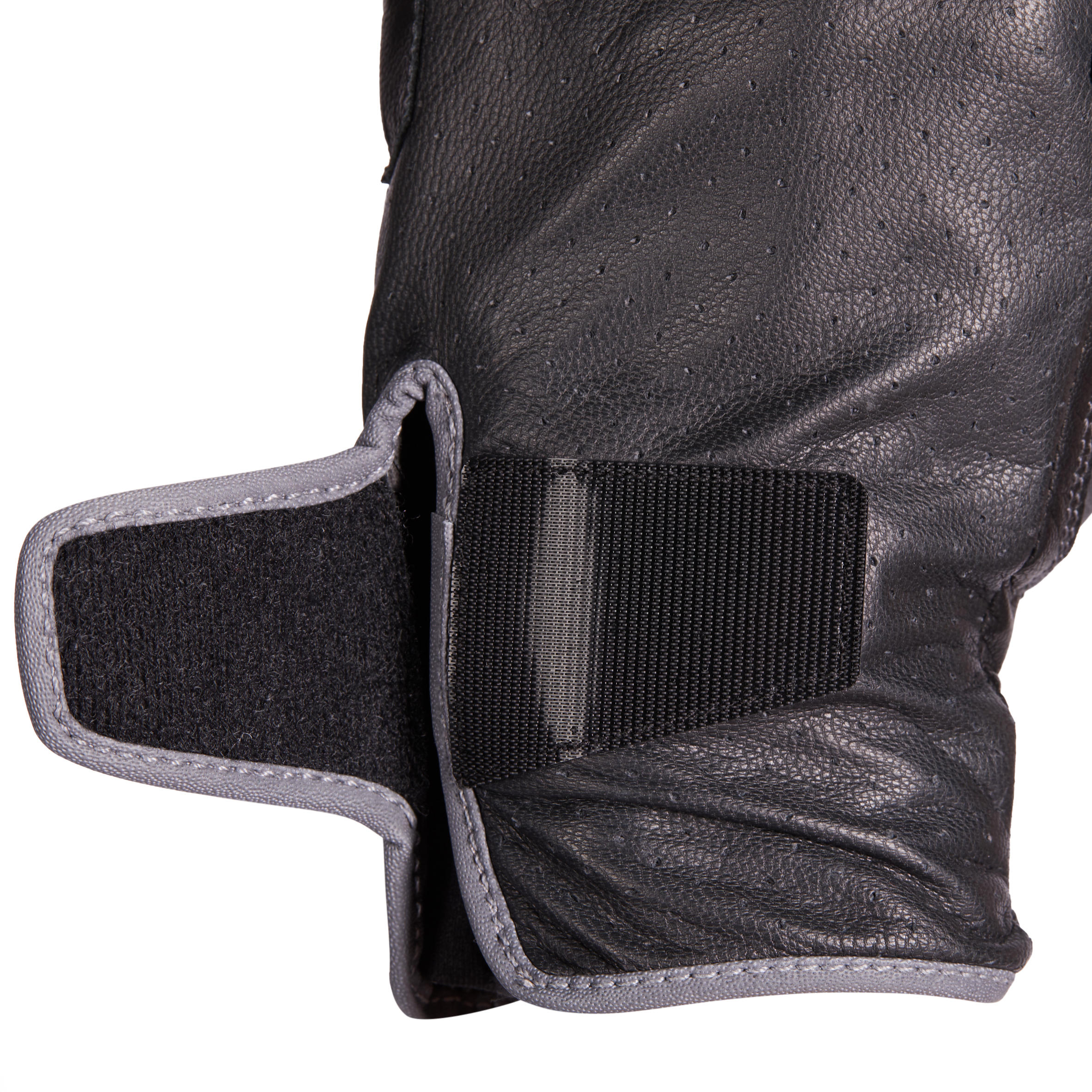 Women's Horse Riding Leather Gloves 900 - Black 5/7