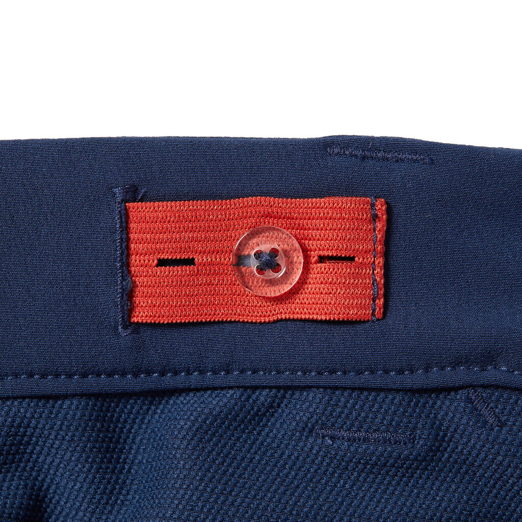 Pantalone za jahanje 500 mrežaste lagane s lepljivim zakrpama dečje - bež