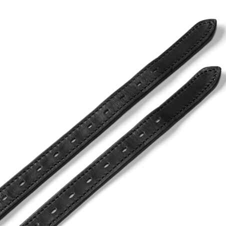 500 Horse Riding Leather Spur Straps - Black