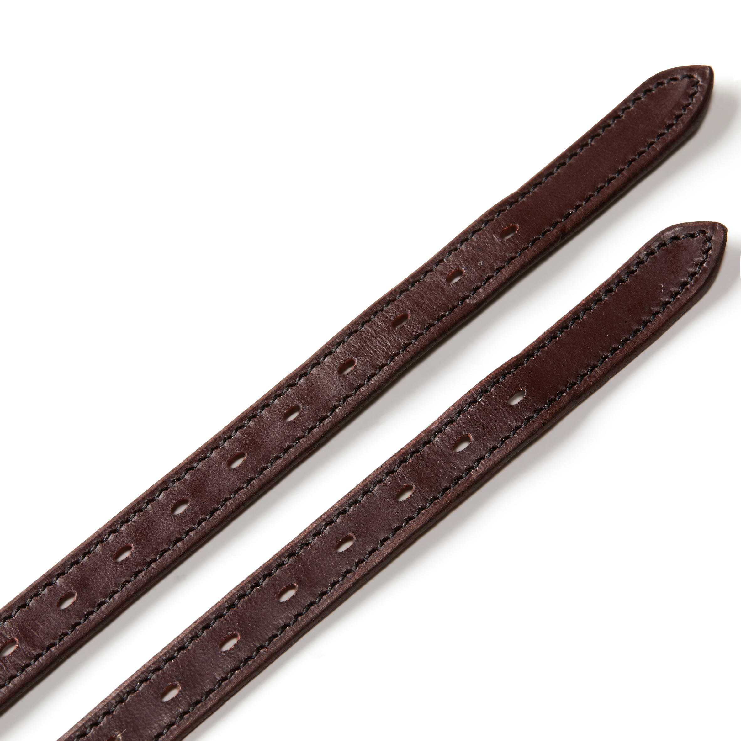 500 Horse Riding Leather Spur Straps - Brown 3/3