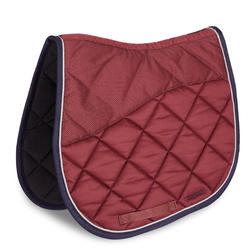 Tapis de selle équitation cheval 540 bordeaux