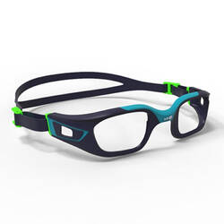 Frame Swimming Goggles Corrected Lenses Shortsightedness Size S SELFIT Green / Blue