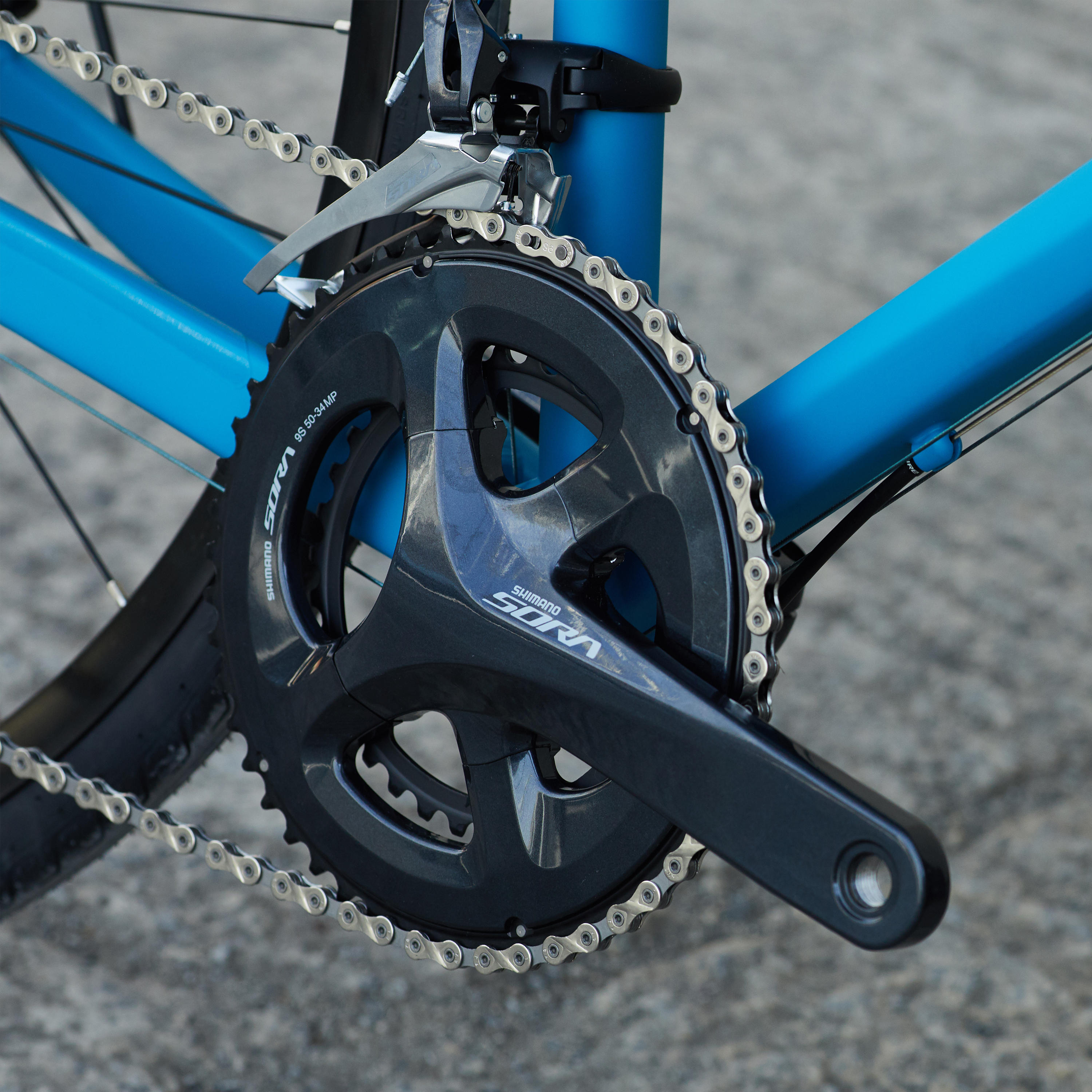 Road Bike Triban RC 500 Disc Brake - Blue 8/11