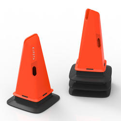 30cm Modular Cones 4-Pack For Football Training - Orange