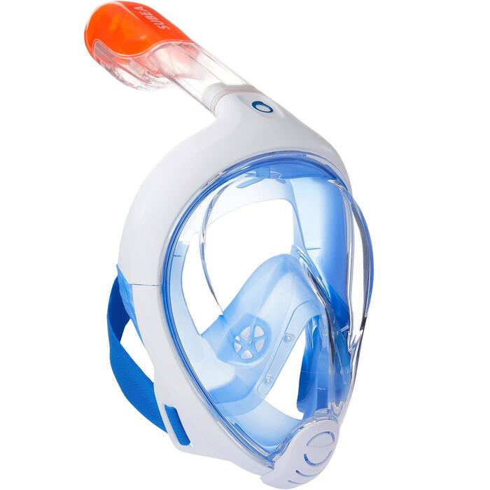 Máscara de snorkel en superficie Easybreath azul Subea Decathlon