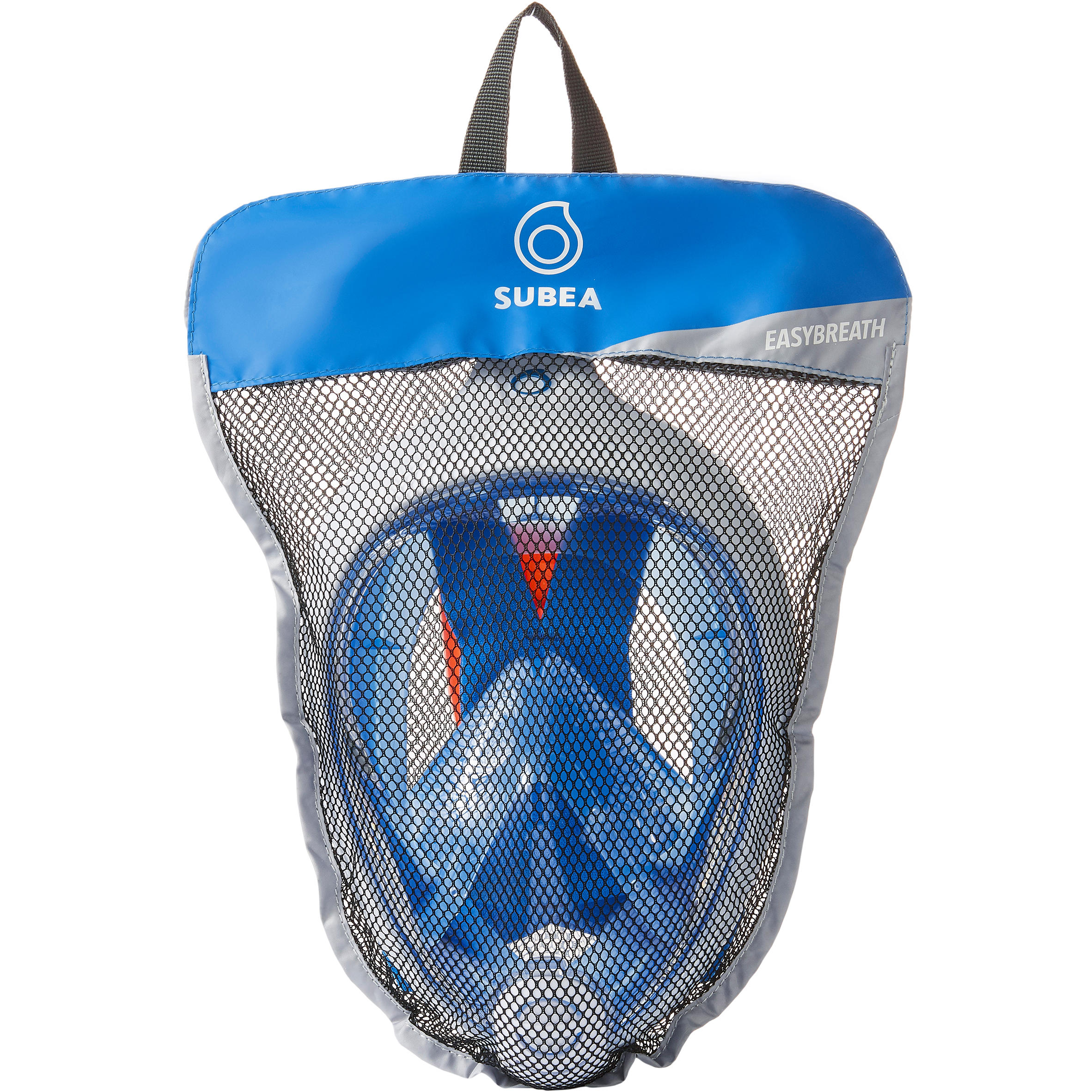 Maska Easybreath na šnorchlování modrá 18/24