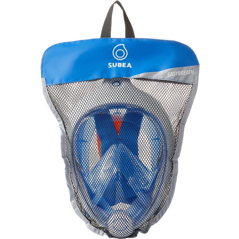 Masque de snorkeling en surface Easybreath bleu