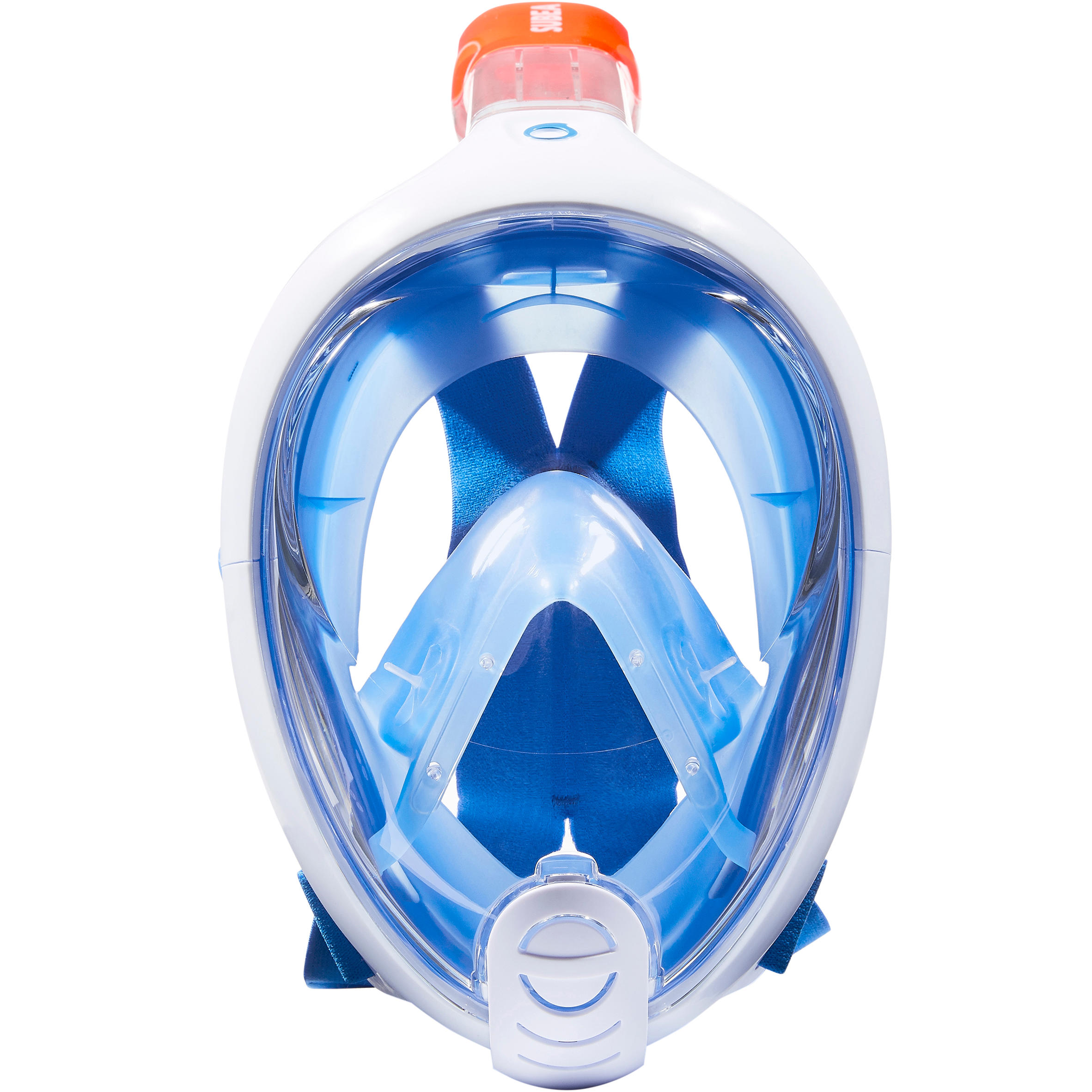 Maska Easybreath na šnorchlování modrá 21/24