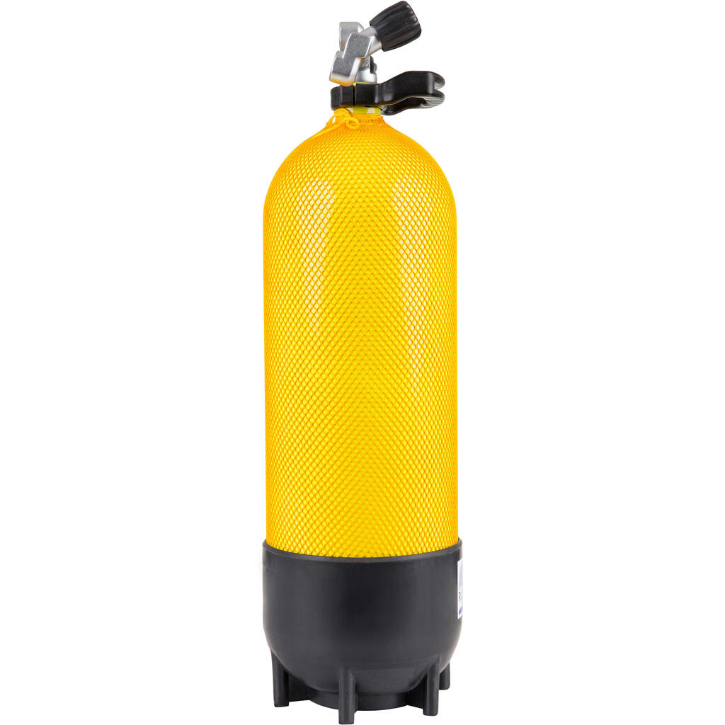 Tlaková fľaša na potápanie 15 litrov 230 bar žltá