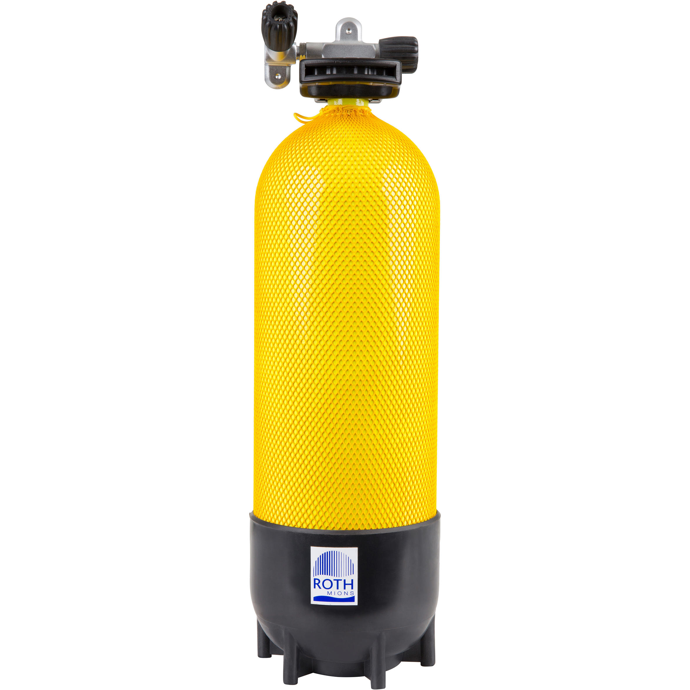 Duikfles voor diepzeeduiken 15 liter 230 bar geel 2/9