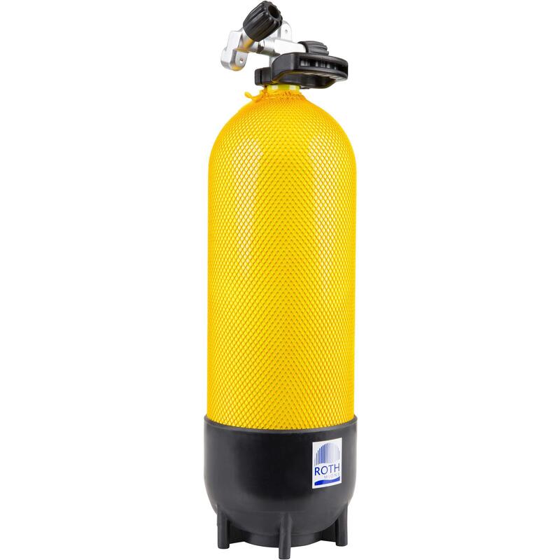 Bouteille de plongée sous-marine 15 litres 230 bars jaune