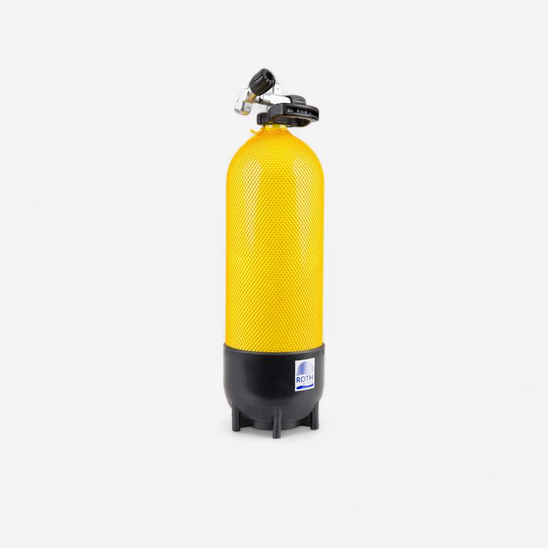 Bouteille de plongée sous-marine 15 litres 230 bars jaune