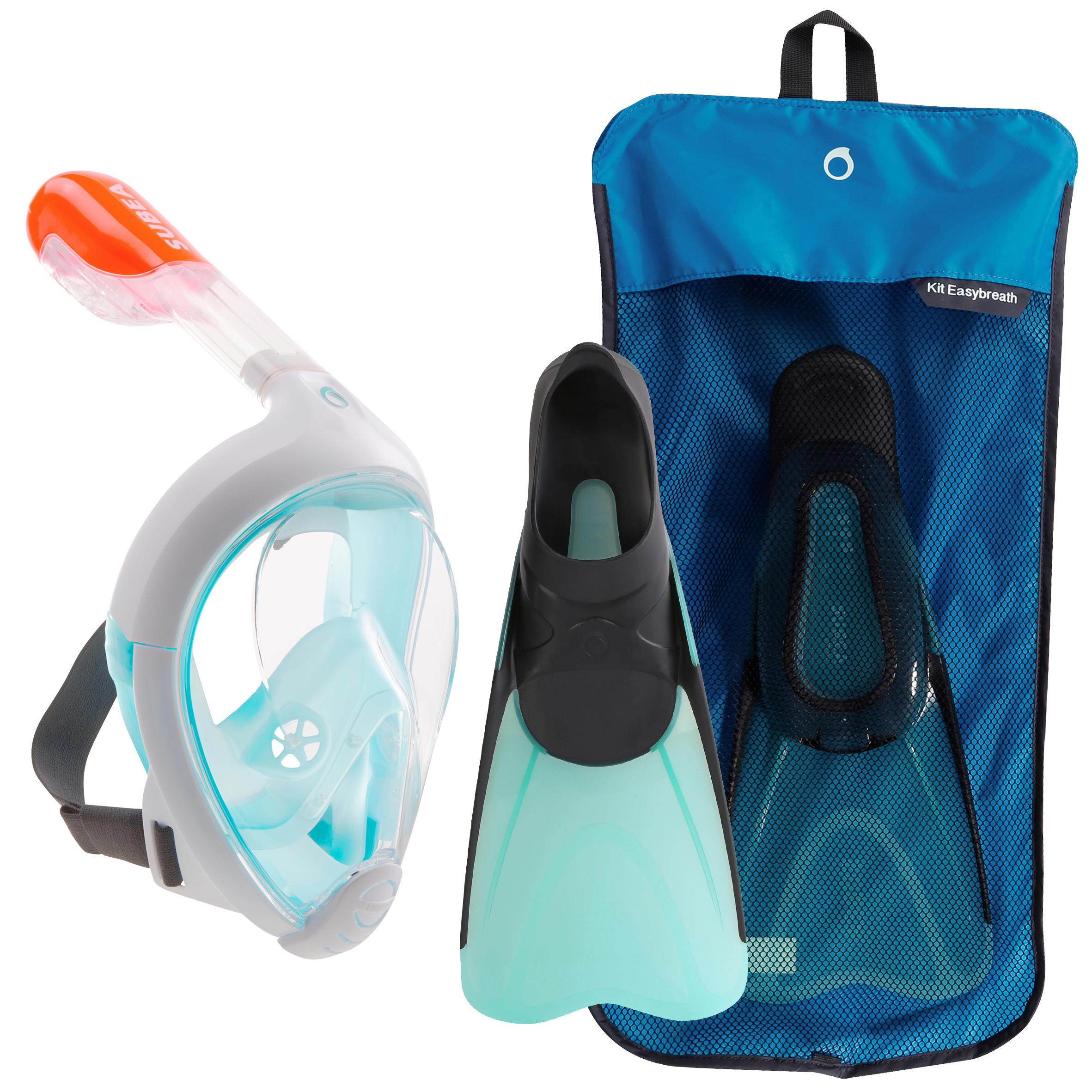 Subea Snorkelset Easybreath Masker En Snorkelvinnen Turquoise Zwart subea kopen in de aanbieding Subea Snorkelset Easybreath Masker En Snorkelvinnen Turquoise Zwart subea kopen in de aanbieding