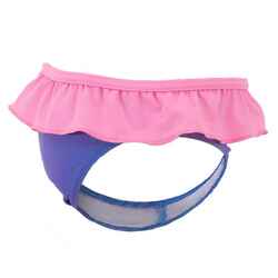 Blue and pink baby's one-piece printed swim briefs