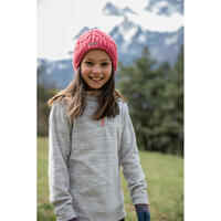 Kids' 7-15 Years Hiking Fleece MH100 - Grey