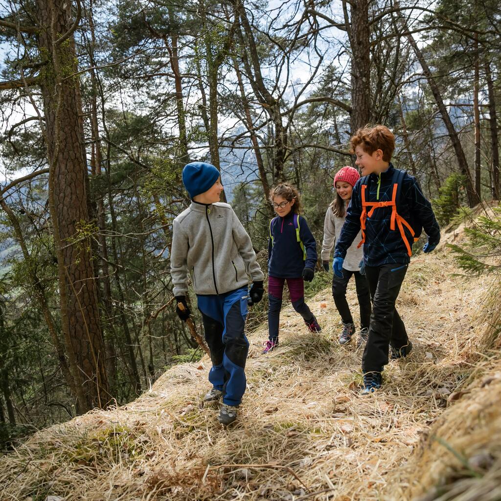 Polaire de randonnée - MH100 grise - enfant 7-15 ans