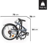 Tilt 120 Folding Bike - Grey
