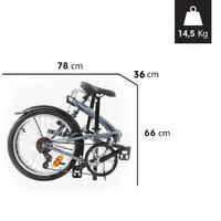 Tilt 120 folding bike - grey