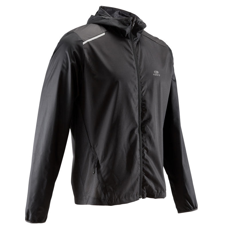 VESTE COURSE HOMME COURSE AU VENT NOIRE VESTE COURSE HOMME COURSE AU VENT NOIRE
