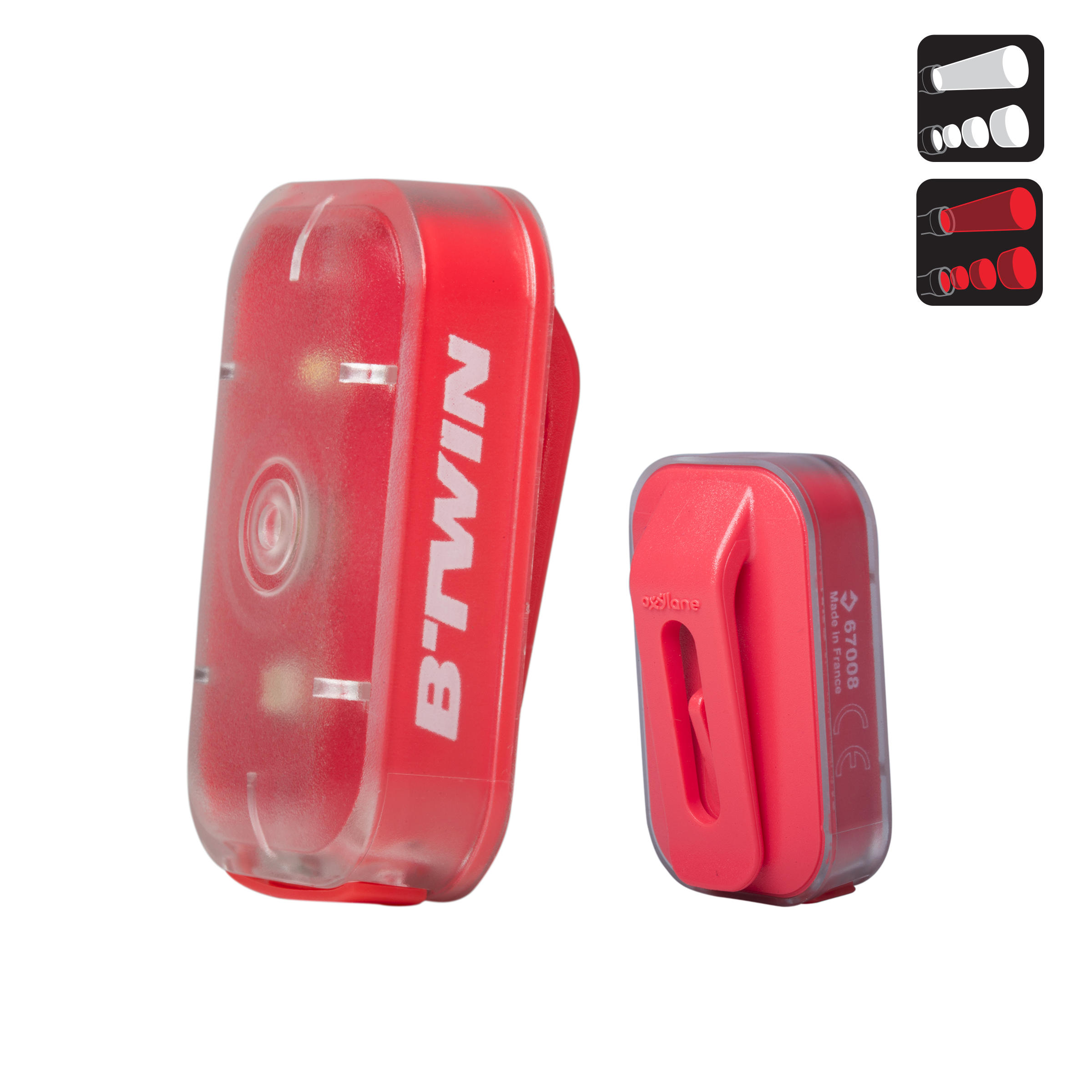 ELOPS CL 500 Front or Rear LED USB Bike Light - Pink