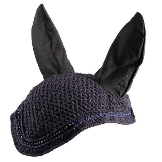 
      Horse Ear Net - Navy Rhinestones
  