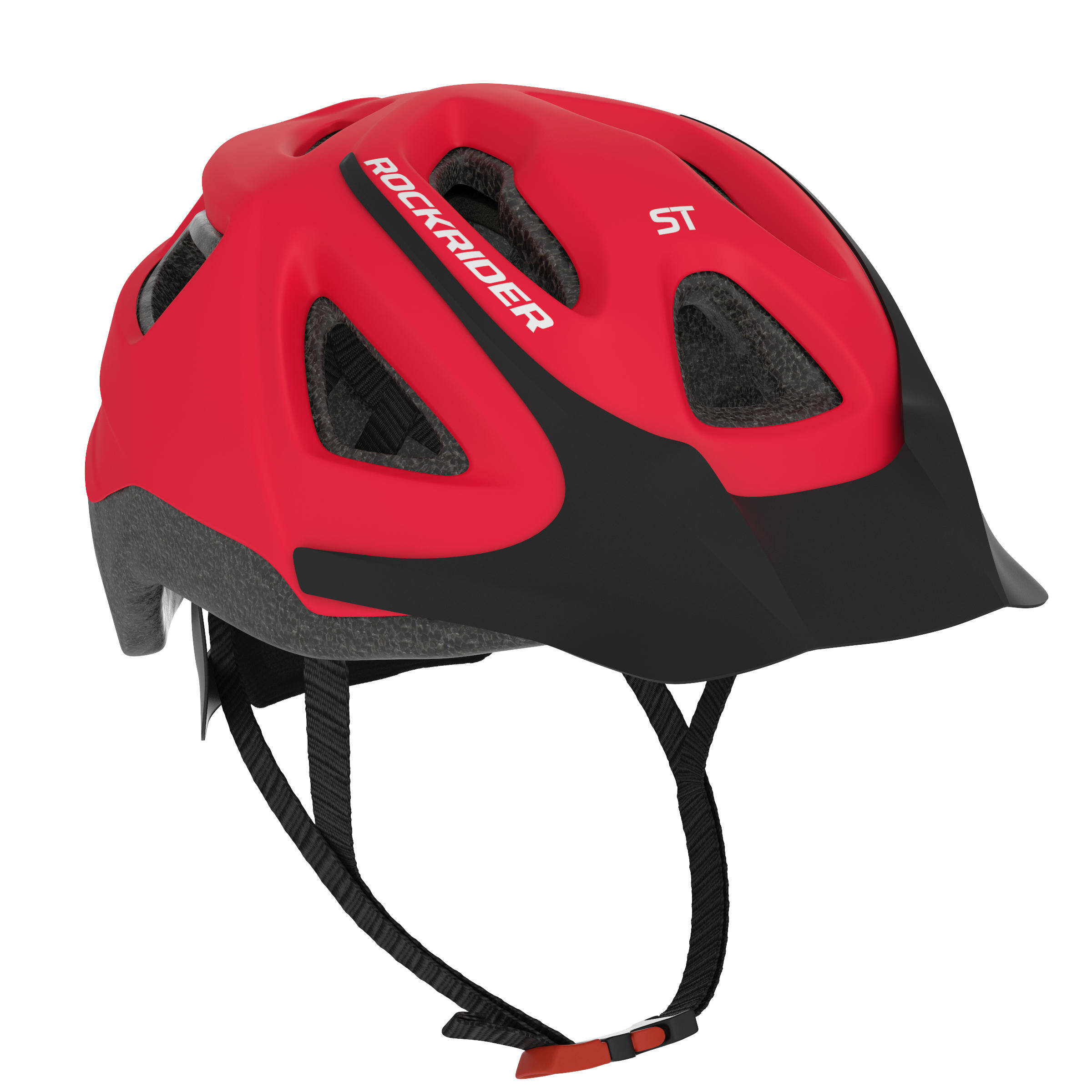 ST 100 Mountain Biking Helmet - Red -  1