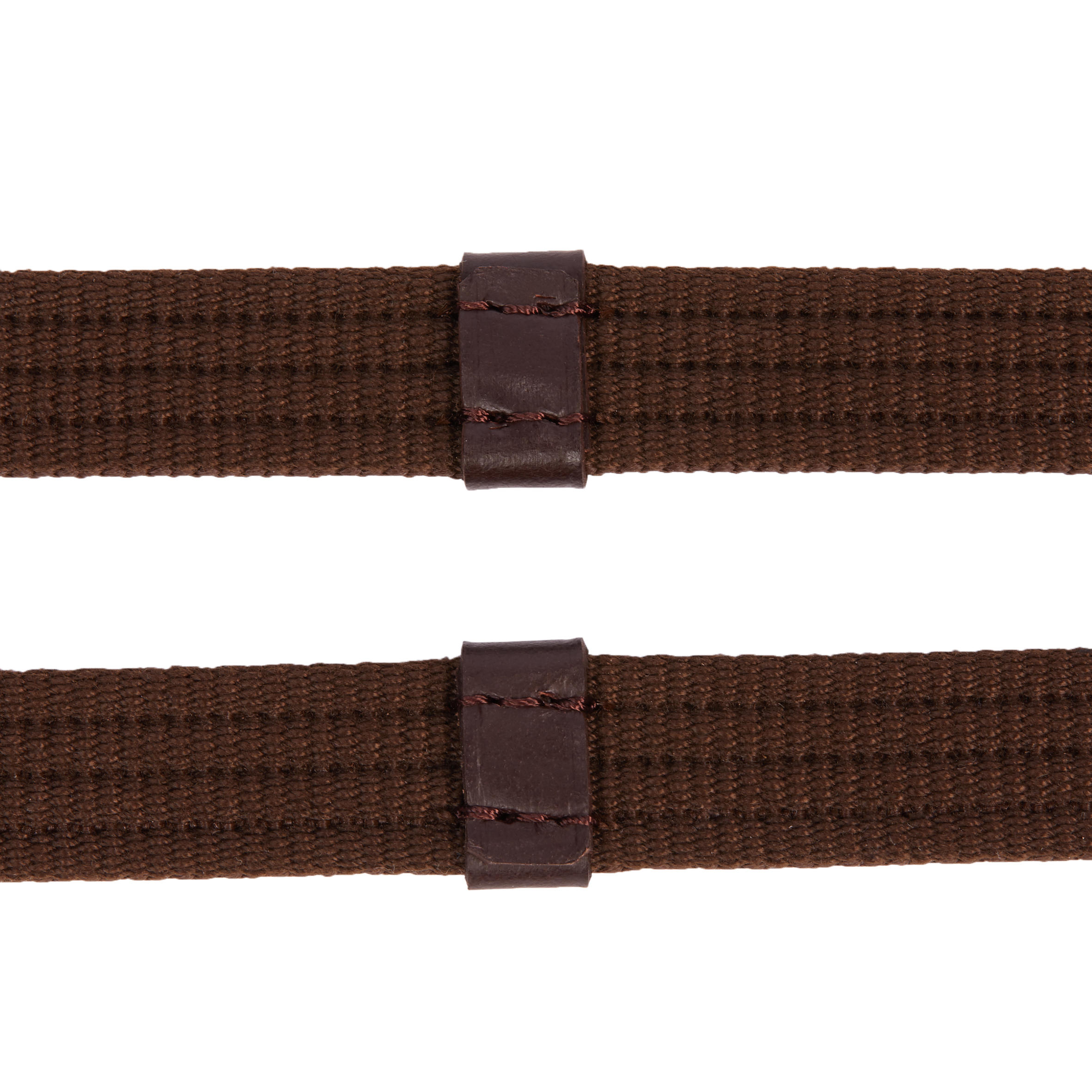 Horse Riding Silicone Grip Reins for Horse 500 - Brown 2/4